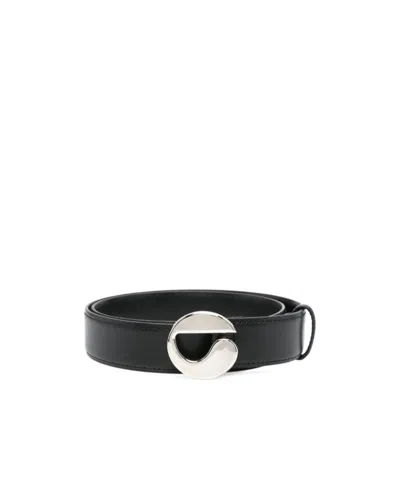 Coperni Logo-buckle Belt In Black