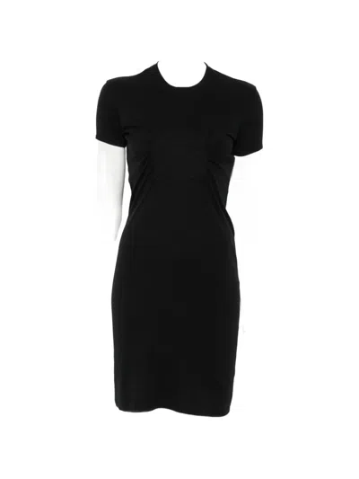 Coperni Logo-detail Short-sleeve Mini Dress In Black