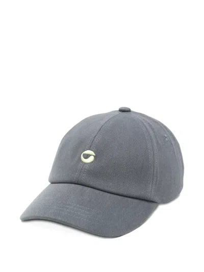 Coperni Logo-embroidered Baseball Cap In Gray