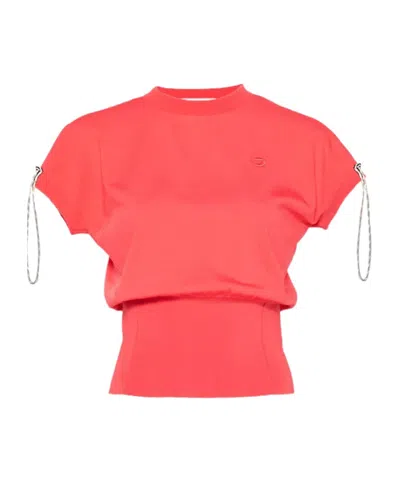 COPERNI LOGO-EMBROIDERED DRAWSTRING T-SHIRT