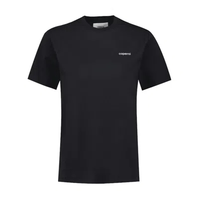 Coperni Logo-embroidered T-shirt In Black