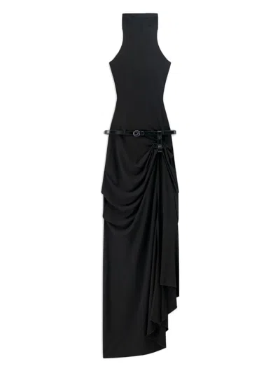 COPERNI LONG BLACK DRESS WITH BELT COPERNI