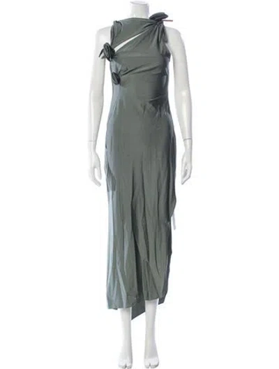 Pre-owned Coperni Long Dress In Green