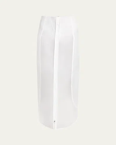 Coperni Long Organza Skirt In Clear
