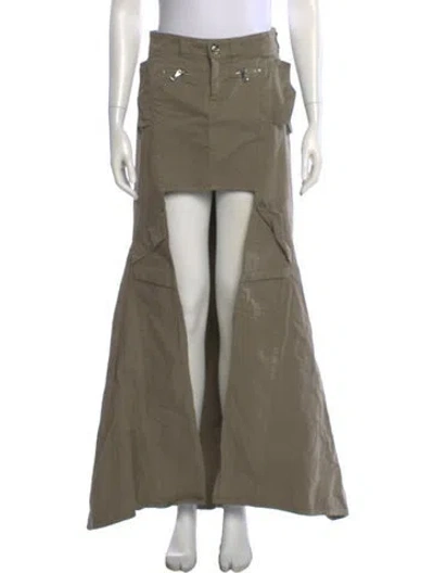 Pre-owned Coperni Long Skirt In Green