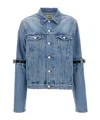 Coperni Hybrid Denim Short Casual Jackets And Parka Blue In Blue