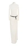 Coperni Long Sleeve Suspended Dress In White