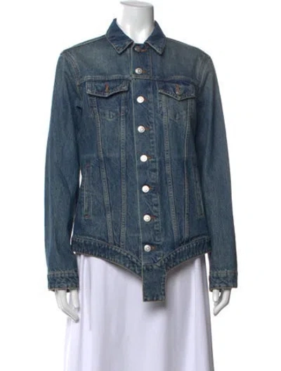 Pre-owned Coperni Long Sleeve Top In Blue