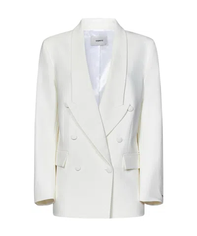 Coperni Long-sleeved Blazer In White