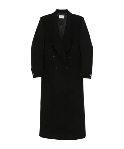 Coperni Long-sleeved Coat In Black