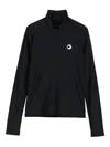 Coperni Long-sleeved High-neck Top In Black
