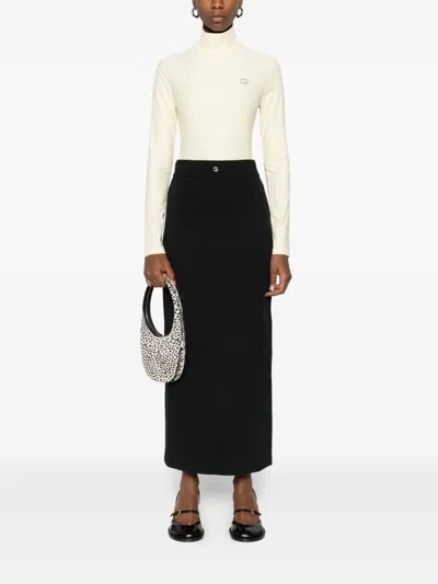Coperni Long-sleeved High-neck Top In Yellow