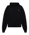 Coperni Long-sleeved Hooded Sweatshirt In Black