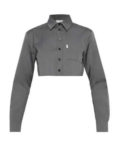 Coperni Long-sleeved Shirt In Gray