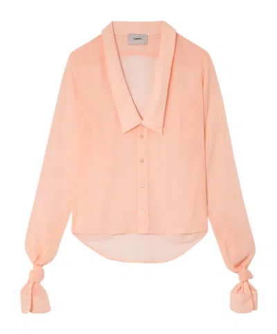 Coperni Long-sleeved Shirt In Orange