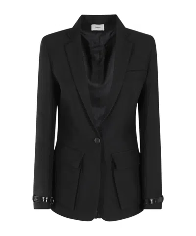 Coperni Long-sleeved Suit Coat In Black