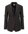 Coperni Long-sleeved Suit Coat In Black