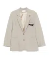 Coperni Tailored Beige Jacket With Single-breasted Design In White