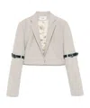 Coperni Long-sleeved Suit Coat In White