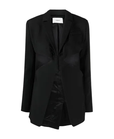 Coperni Long Sleeved Suit Jacket In Black