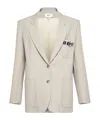 Coperni Long-sleeved Suit Jacket In White