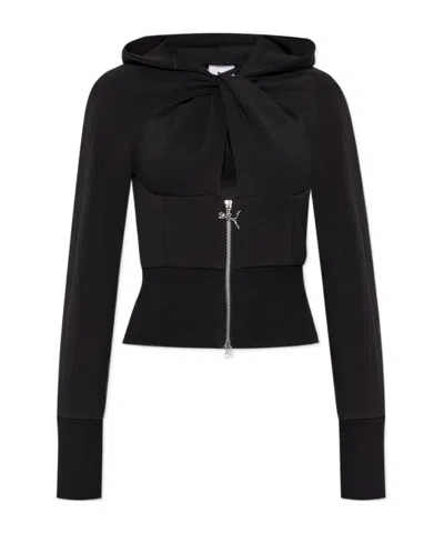 Coperni Long-sleeved Sweater In Black