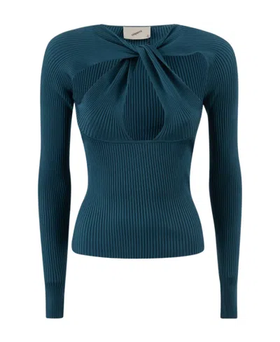 Coperni Long-sleeved Sweater In Blue