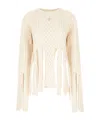 Coperni Ivory Wool Blend Sweater In White