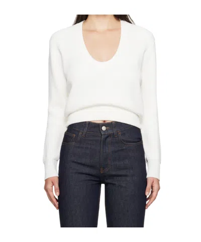Coperni Long-sleeved Sweater In White