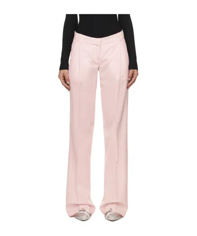 Coperni Loose Wool Casual Pants In Pink
