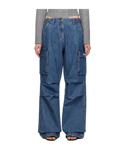 Coperni Denim Cargo Pants In Blue