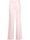 Coperni Low-rise Wool Pants In Pink
