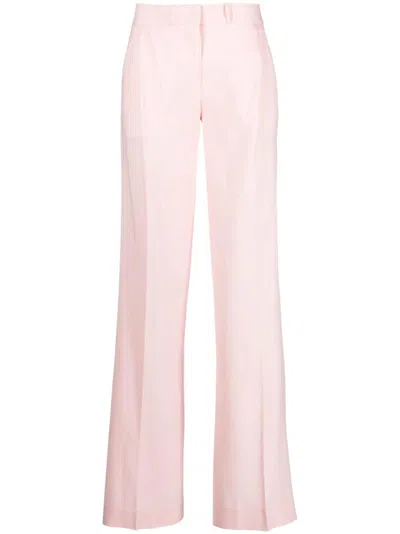 Coperni Low-rise Wool Pants In Pink