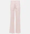 Coperni Low-rise Wool Pants In Multicoloured