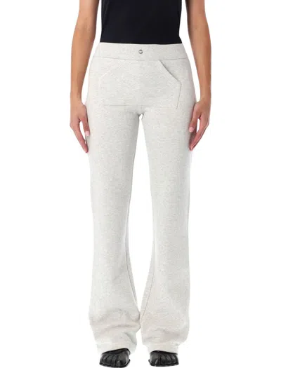 Coperni Low-waist Organic Cotton Jogging Pants In White