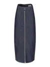Coperni Maxi Sheath Skirt In Blue