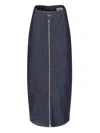 Coperni Maxi Sheath Skirt In Blue