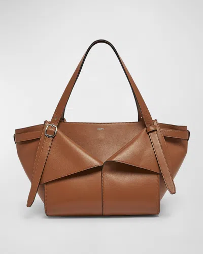 Coperni Medium Belt Leather Shoulder Bag In Brown