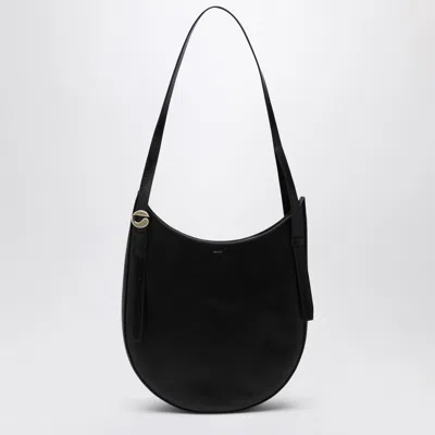 Coperni Medium Black Leather Hobo Shoulder Bag