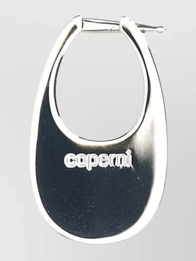 Coperni Medium Hoop Earring Design In Metallic