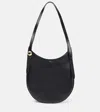 Coperni Medium Black Leather Hobo Shoulder Bag In Black