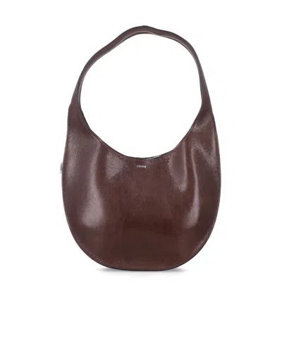 Coperni Medium Soft Swipe Bag In Brown