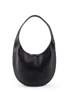 Coperni Women Medium Soft Swipe Leather Shoulder Bag In Black