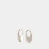 Coperni Medium Swipe Earrings In Silver