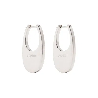 Pre-owned Coperni Medium Swipe Earrings 'silver'