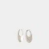 Coperni Medium Swipe Earrings In Silver