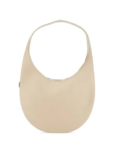 Coperni Medium Swipe Leather Shoulder Bag In Neutral