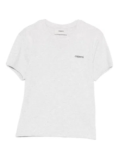 Coperni Mélange-effect T-shirt In Gray