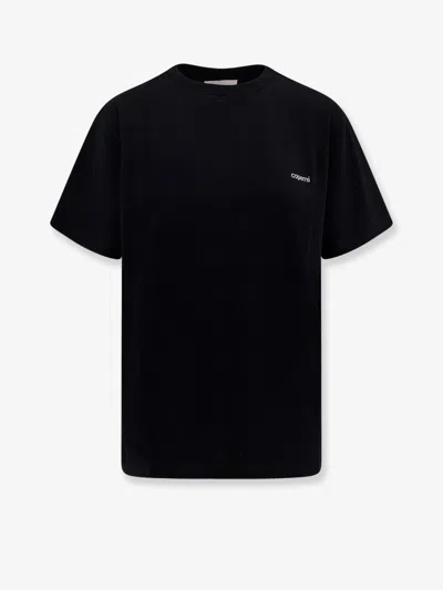 Coperni Men Knitted Boxy Tee Cotton T-shirt In Black