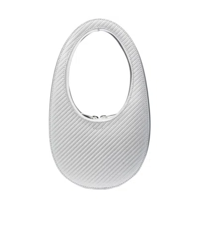 Coperni Metallic Handbag In White